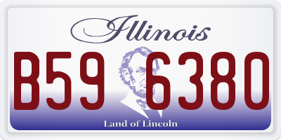IL license plate B596380