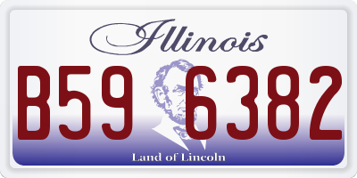 IL license plate B596382