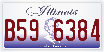 IL license plate B596384