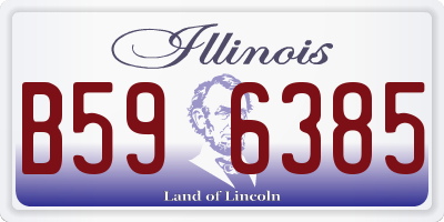 IL license plate B596385