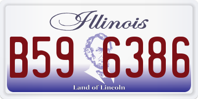 IL license plate B596386