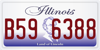 IL license plate B596388