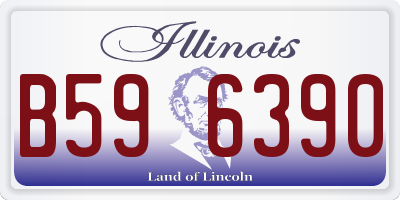 IL license plate B596390