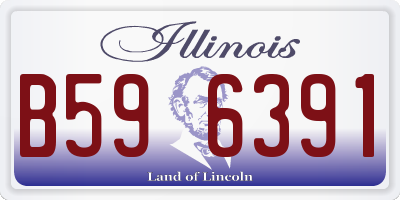 IL license plate B596391