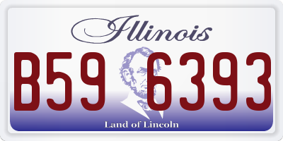 IL license plate B596393