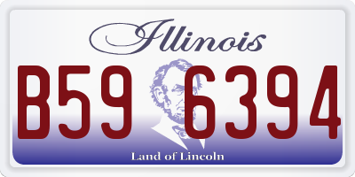 IL license plate B596394