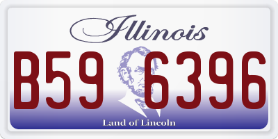 IL license plate B596396