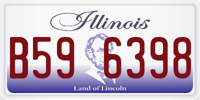 IL license plate B596398