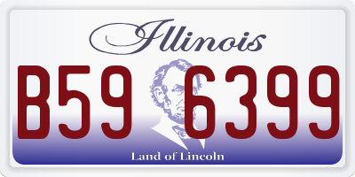 IL license plate B596399
