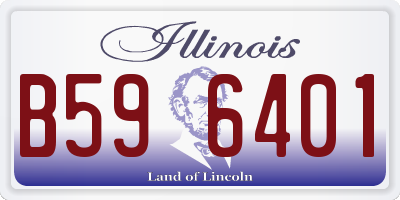 IL license plate B596401