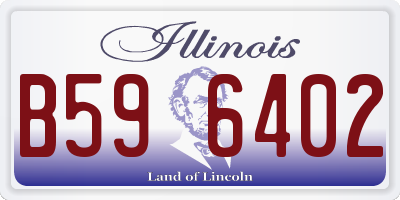 IL license plate B596402
