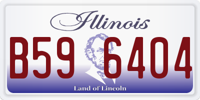 IL license plate B596404