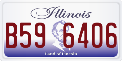 IL license plate B596406
