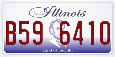 IL license plate B596410