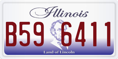IL license plate B596411