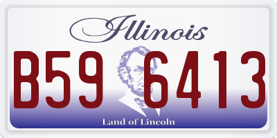 IL license plate B596413