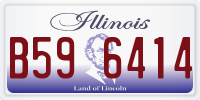IL license plate B596414