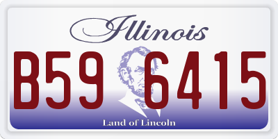 IL license plate B596415