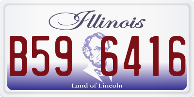 IL license plate B596416