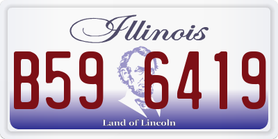 IL license plate B596419