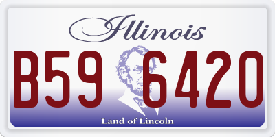 IL license plate B596420