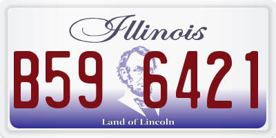 IL license plate B596421