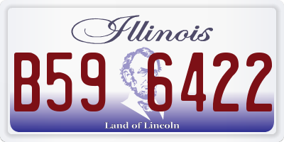 IL license plate B596422
