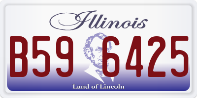 IL license plate B596425