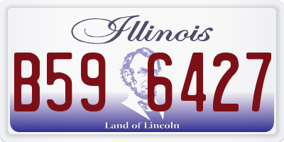 IL license plate B596427