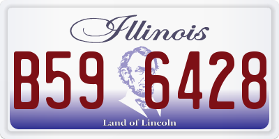 IL license plate B596428