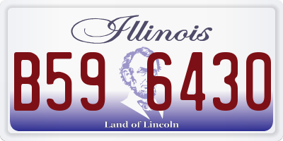 IL license plate B596430