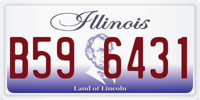 IL license plate B596431