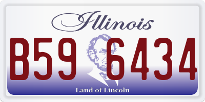 IL license plate B596434