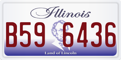 IL license plate B596436