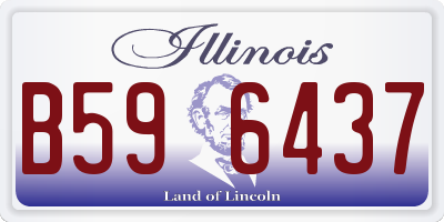 IL license plate B596437