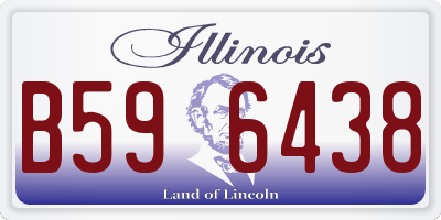 IL license plate B596438