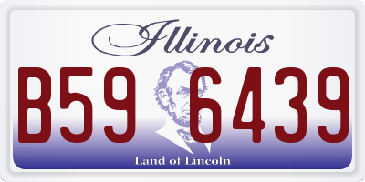 IL license plate B596439