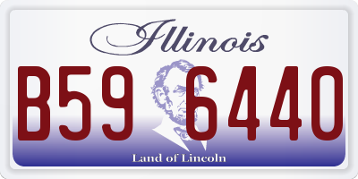 IL license plate B596440