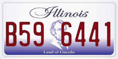 IL license plate B596441