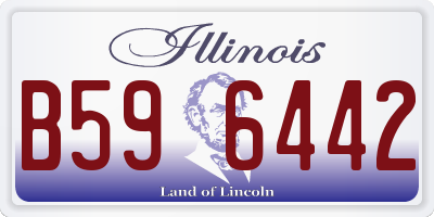 IL license plate B596442