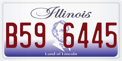 IL license plate B596445