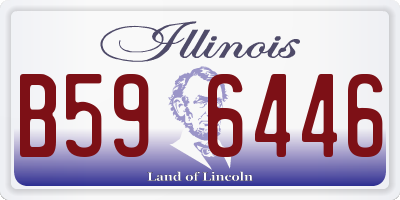 IL license plate B596446