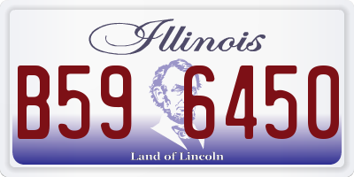 IL license plate B596450