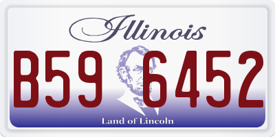 IL license plate B596452