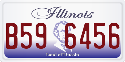 IL license plate B596456
