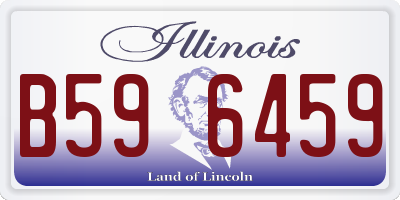 IL license plate B596459