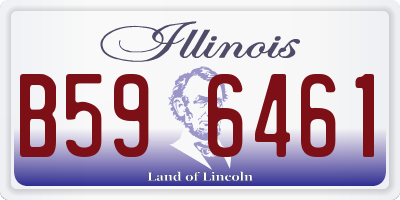 IL license plate B596461