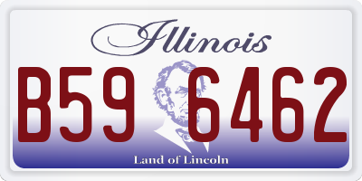 IL license plate B596462