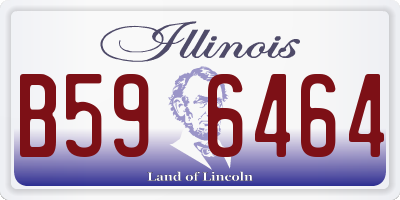 IL license plate B596464