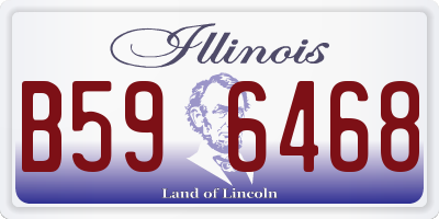 IL license plate B596468